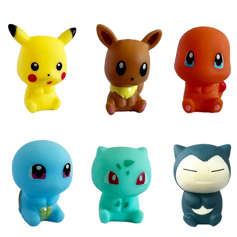 Baby Products Kit - Jouets de bain Pokemon, 6 pièces,