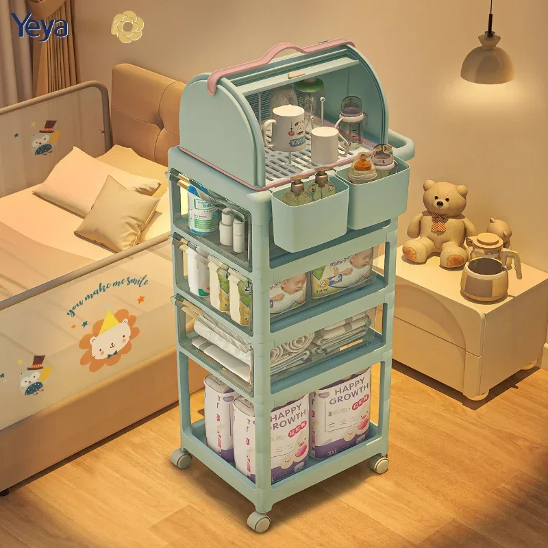 Baby Products Eco Friendly - Chariot de rangement mobile multicouche pour