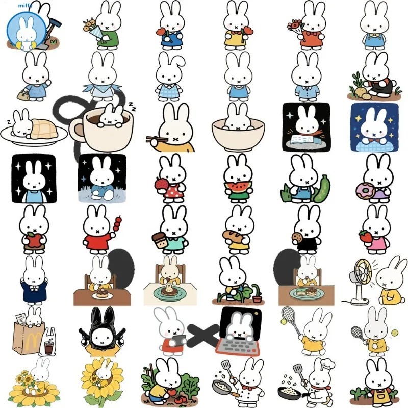 Baby Products Keeping Bag - Affiche décorative Kawaii Miffy, série de