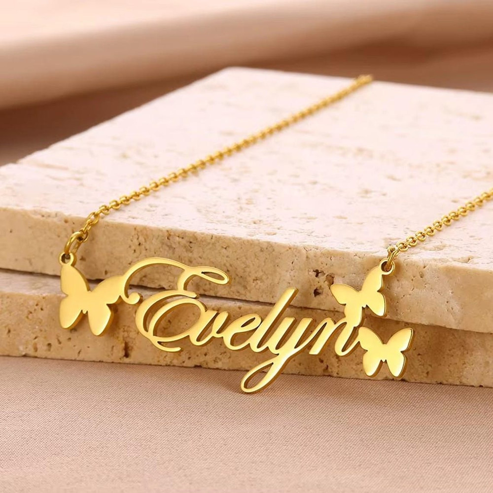 Baby Products Name - Collier avec nom personnalisé, bijoux personnalisés,