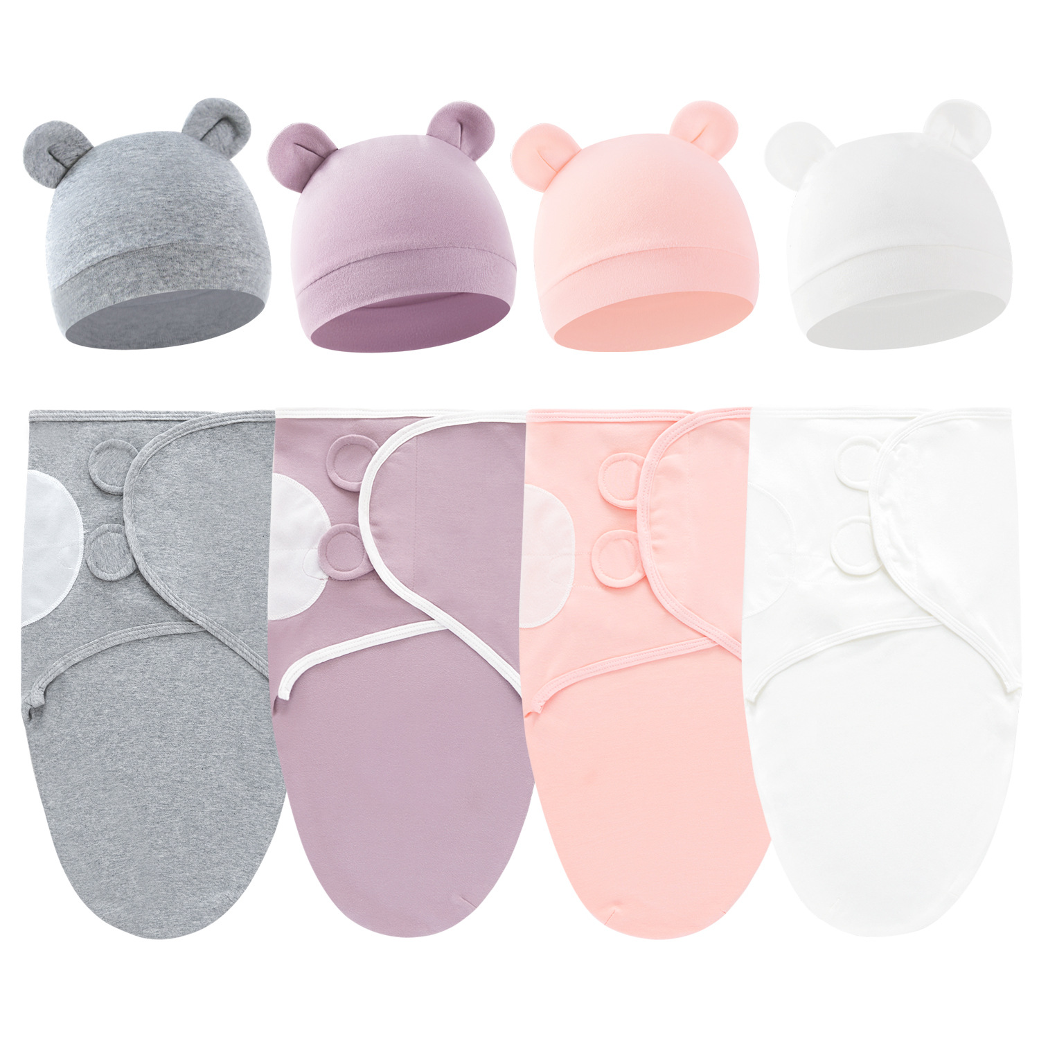 Baby Sleep Sack - Ensemble gigoteuse et bonnet en coton