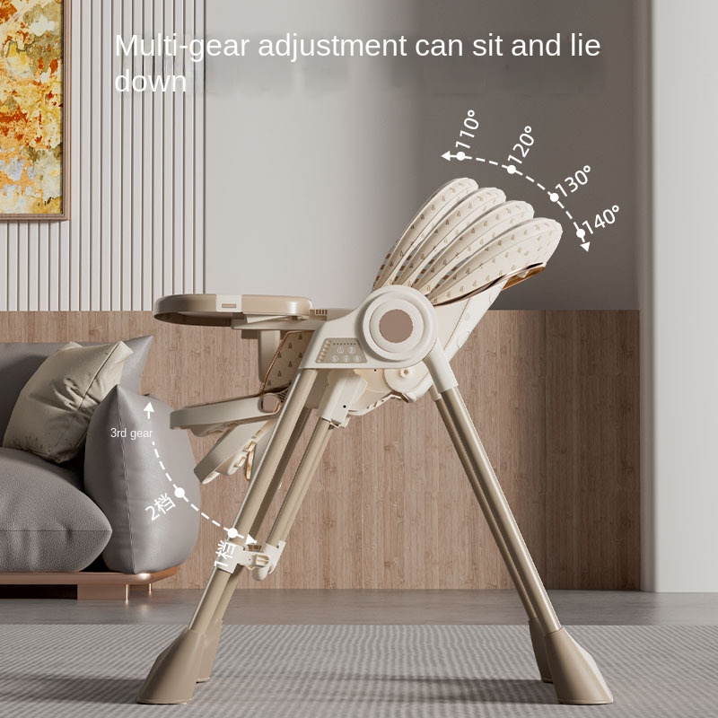 Baby High Chair Booster - Chaise haute électrique multifonctionnelle pliable pour