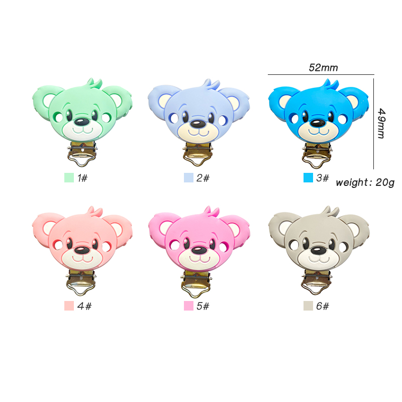 Baby Products Photos - Attache-sucette ours en Silicone, 3 pièces,