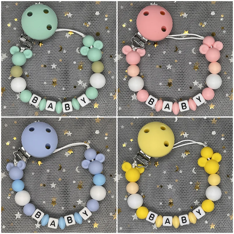 Baby Products - Attache-tétine personnalisée avec nom pour bébé,