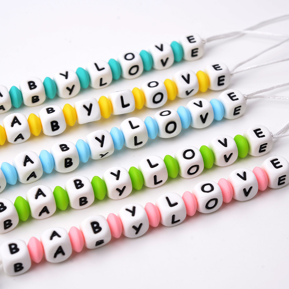 Baby Products Name - Nouveau nom personnalisé bébé attache-sucette chaîne