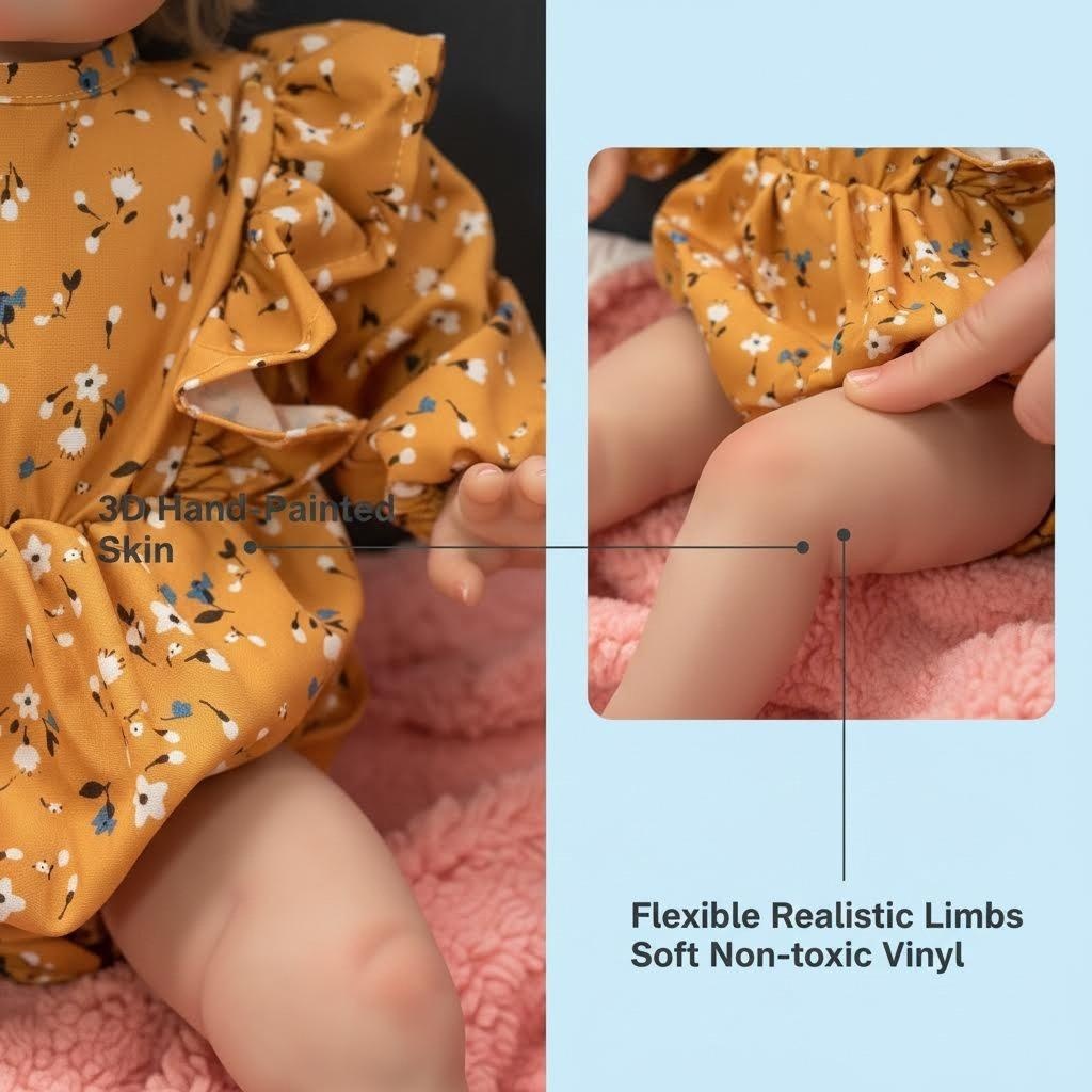 Poupée réaliste Ellie de 60 cm - Baby Products For Skin avis et prix