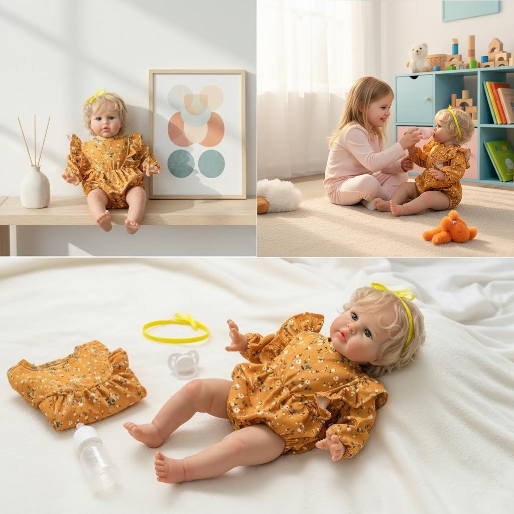 Poupée réaliste Ellie de 60 cm - Baby Products For Skin avis et prix