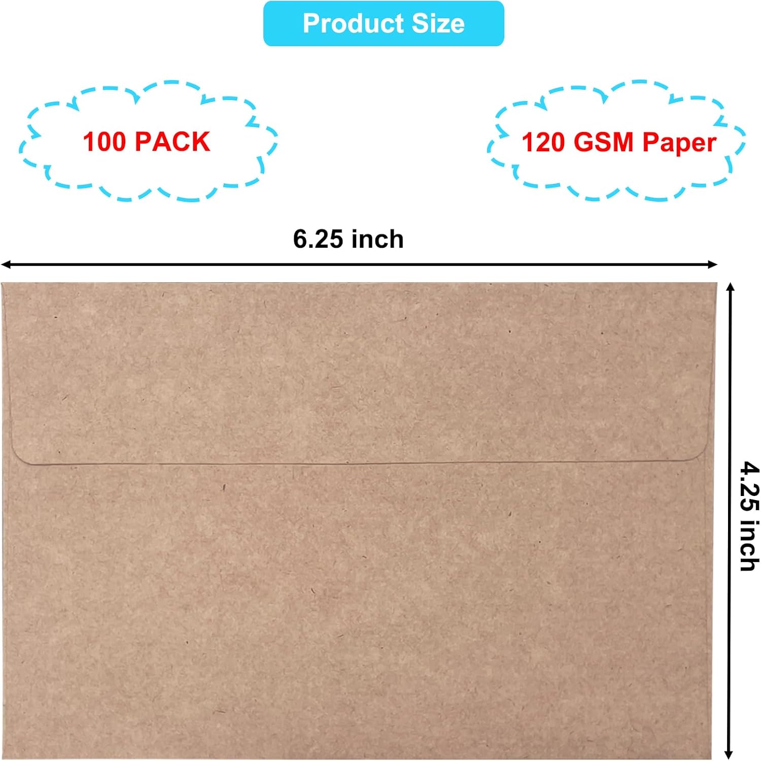 Lot de 100 enveloppes kraft 4x - Baby Products Photos avis et prix